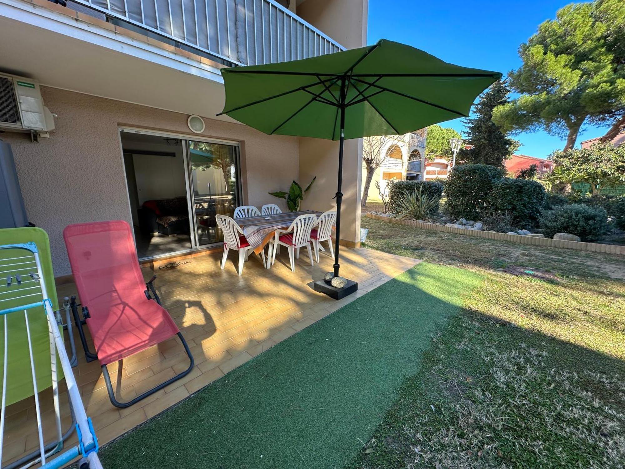 T2 Rdc A Canet En Roussillon Europa 4 Pers ,Piscine,Clim, Tennis, Parking Exteriér fotografie