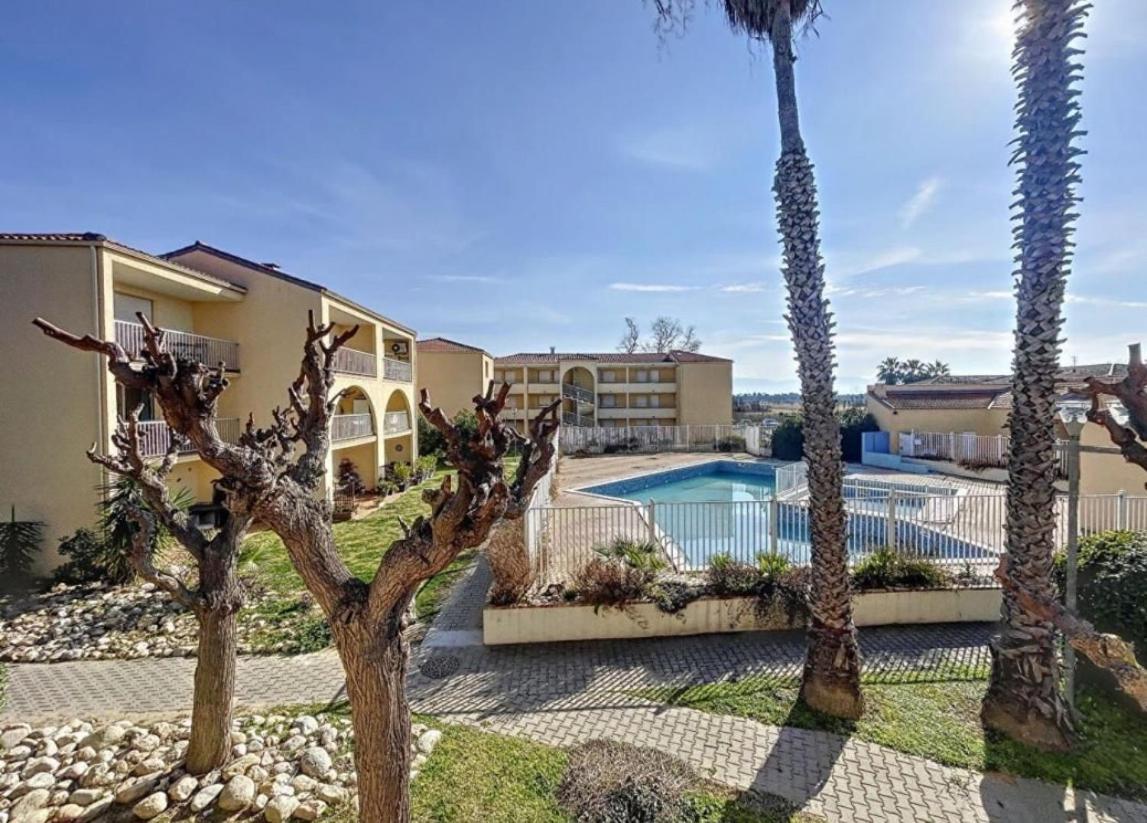 T2 Rdc A Canet En Roussillon Europa 4 Pers ,Piscine,Clim, Tennis, Parking Exteriér fotografie